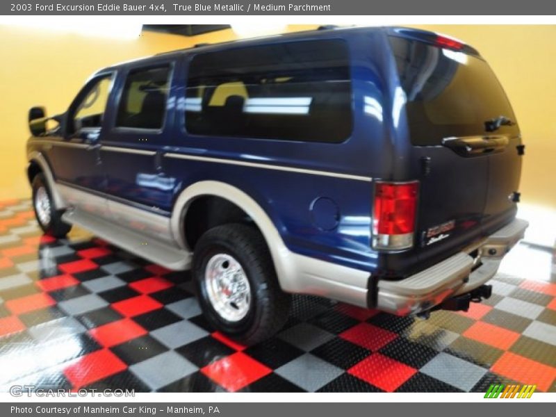 True Blue Metallic / Medium Parchment 2003 Ford Excursion Eddie Bauer 4x4