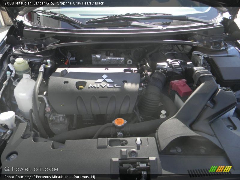 Graphite Gray Pearl / Black 2008 Mitsubishi Lancer GTS