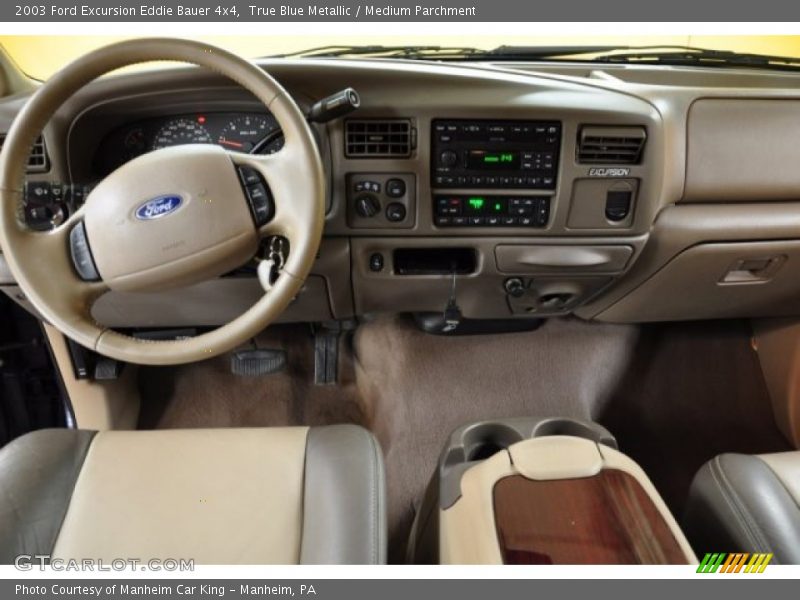 True Blue Metallic / Medium Parchment 2003 Ford Excursion Eddie Bauer 4x4