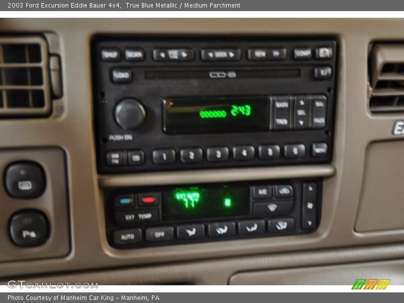 True Blue Metallic / Medium Parchment 2003 Ford Excursion Eddie Bauer 4x4