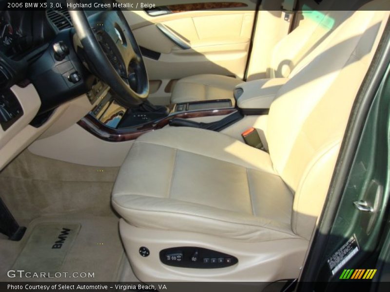 Highland Green Metallic / Beige 2006 BMW X5 3.0i