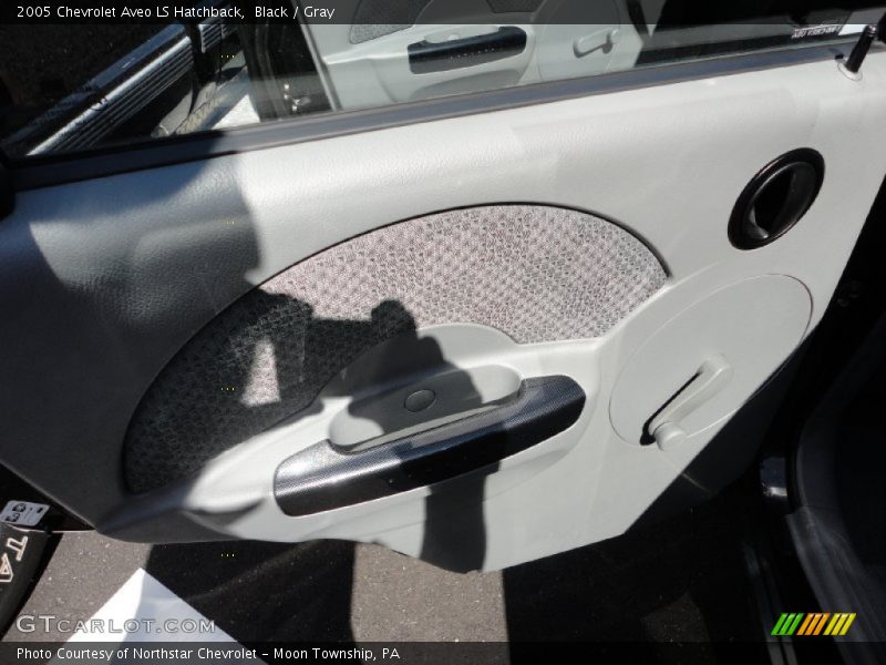 Black / Gray 2005 Chevrolet Aveo LS Hatchback