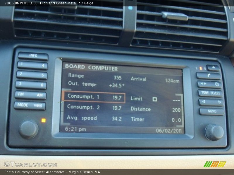 Highland Green Metallic / Beige 2006 BMW X5 3.0i