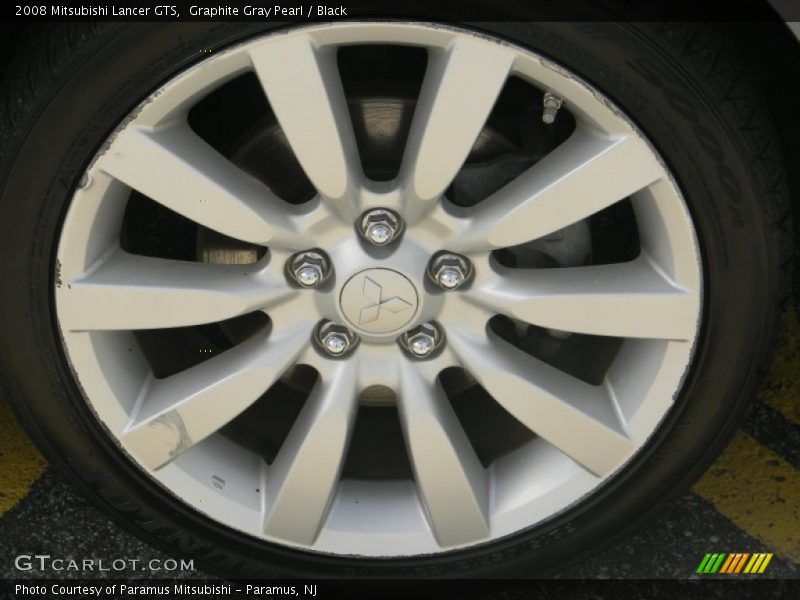 Graphite Gray Pearl / Black 2008 Mitsubishi Lancer GTS