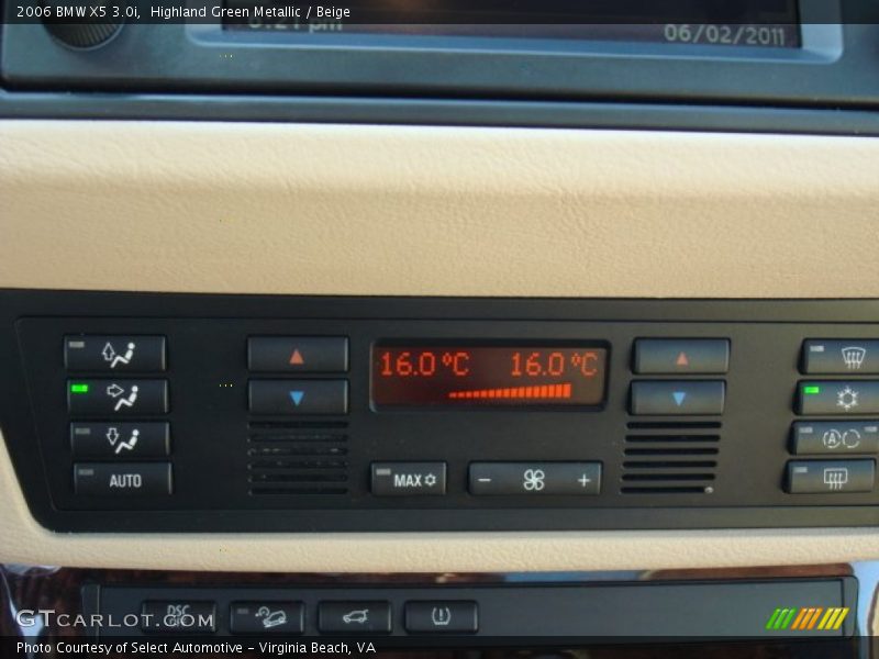Highland Green Metallic / Beige 2006 BMW X5 3.0i