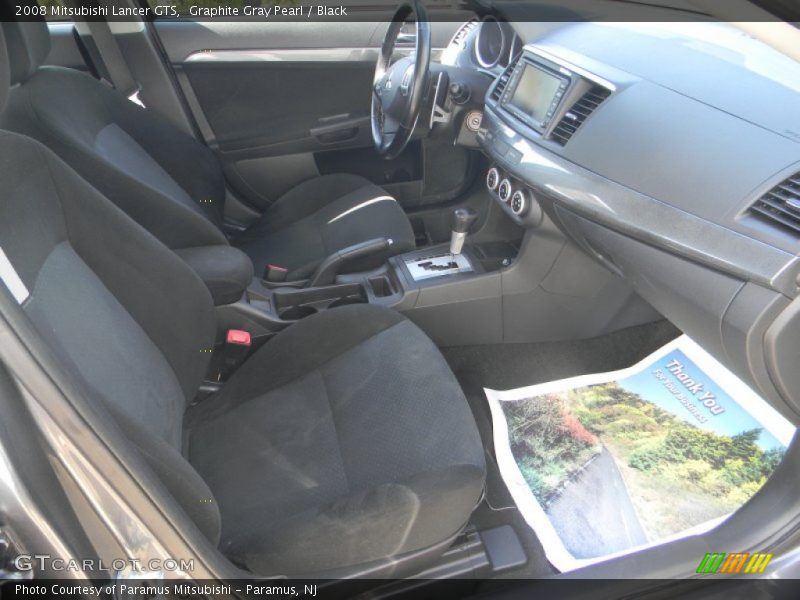 Graphite Gray Pearl / Black 2008 Mitsubishi Lancer GTS