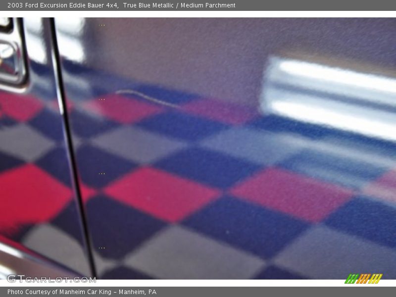 True Blue Metallic / Medium Parchment 2003 Ford Excursion Eddie Bauer 4x4