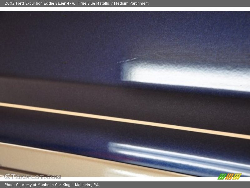 True Blue Metallic / Medium Parchment 2003 Ford Excursion Eddie Bauer 4x4