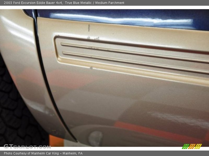 True Blue Metallic / Medium Parchment 2003 Ford Excursion Eddie Bauer 4x4
