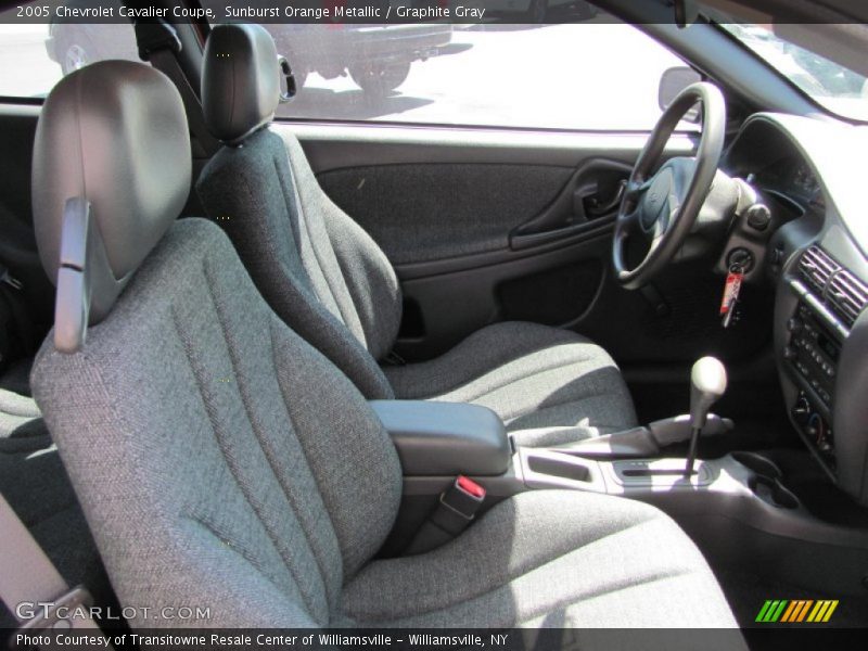 Sunburst Orange Metallic / Graphite Gray 2005 Chevrolet Cavalier Coupe
