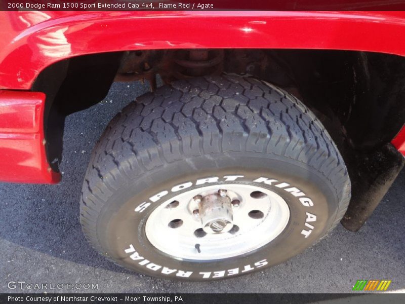 Flame Red / Agate 2000 Dodge Ram 1500 Sport Extended Cab 4x4