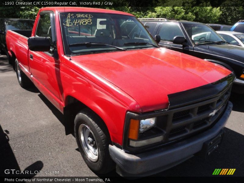 Victory Red / Gray 1993 Chevrolet C/K C1500 Regular Cab