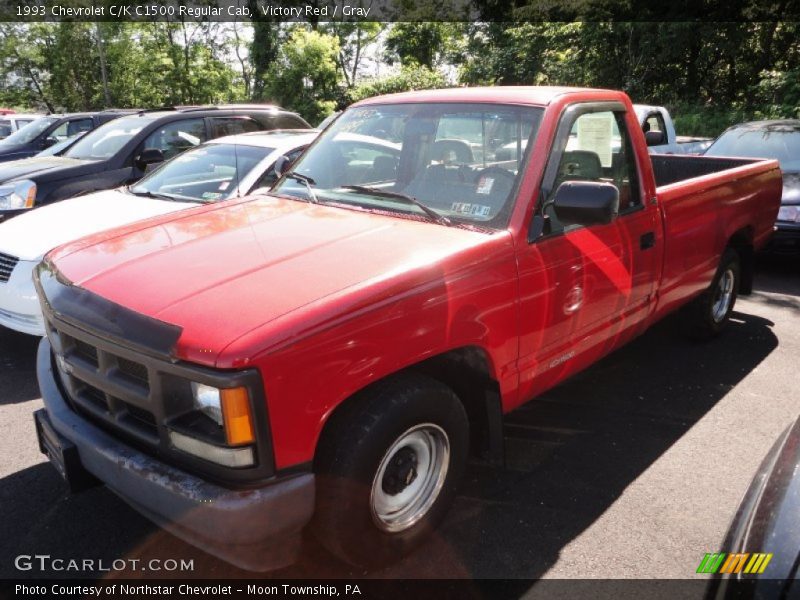 Victory Red / Gray 1993 Chevrolet C/K C1500 Regular Cab