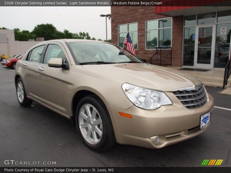 Light Sandstone Metallic / Medium Pebble Beige/Cream 2008 Chrysler Sebring Limited Sedan
