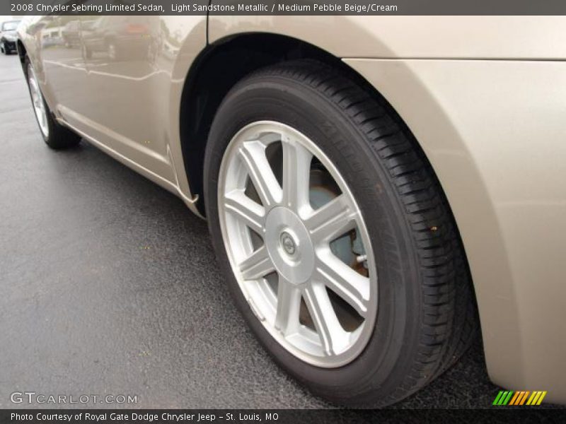 Light Sandstone Metallic / Medium Pebble Beige/Cream 2008 Chrysler Sebring Limited Sedan