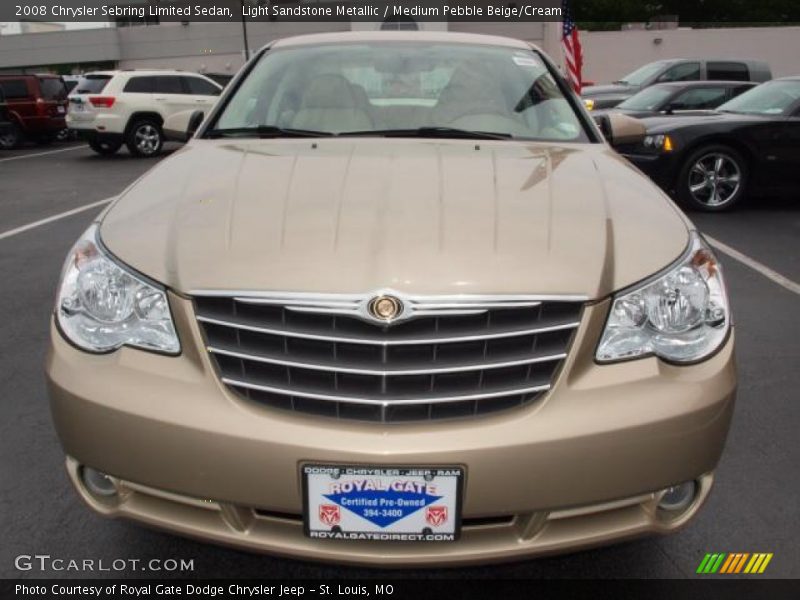 Light Sandstone Metallic / Medium Pebble Beige/Cream 2008 Chrysler Sebring Limited Sedan