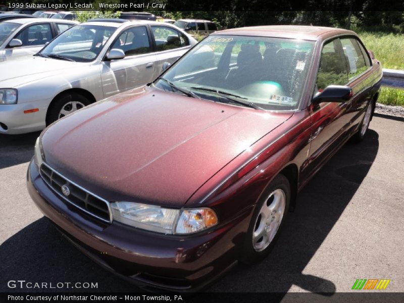 Winestone Pearl / Gray 1999 Subaru Legacy L Sedan