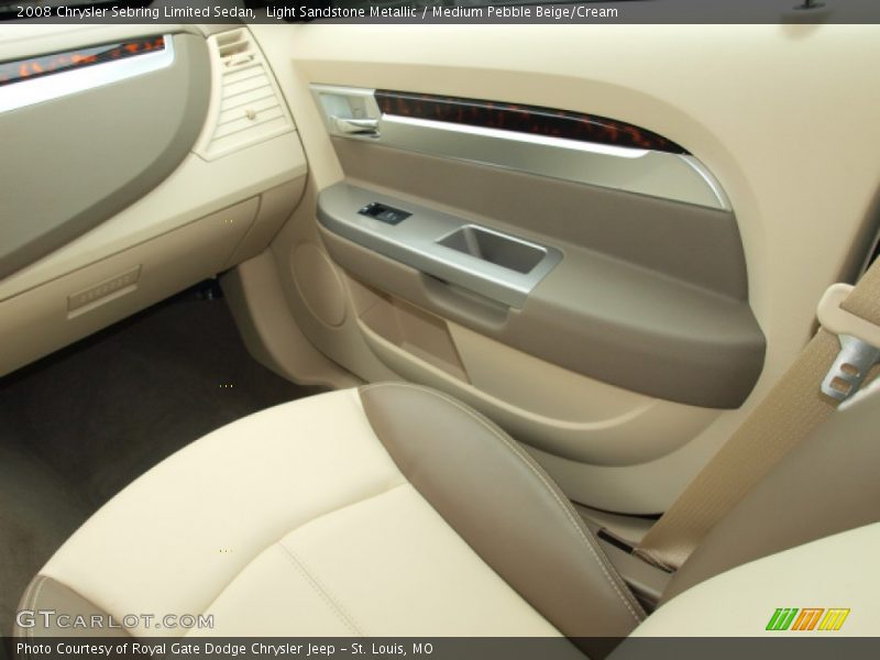 Light Sandstone Metallic / Medium Pebble Beige/Cream 2008 Chrysler Sebring Limited Sedan