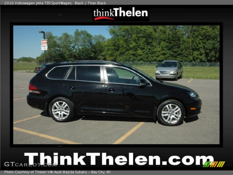 Black / Titan Black 2010 Volkswagen Jetta TDI SportWagen