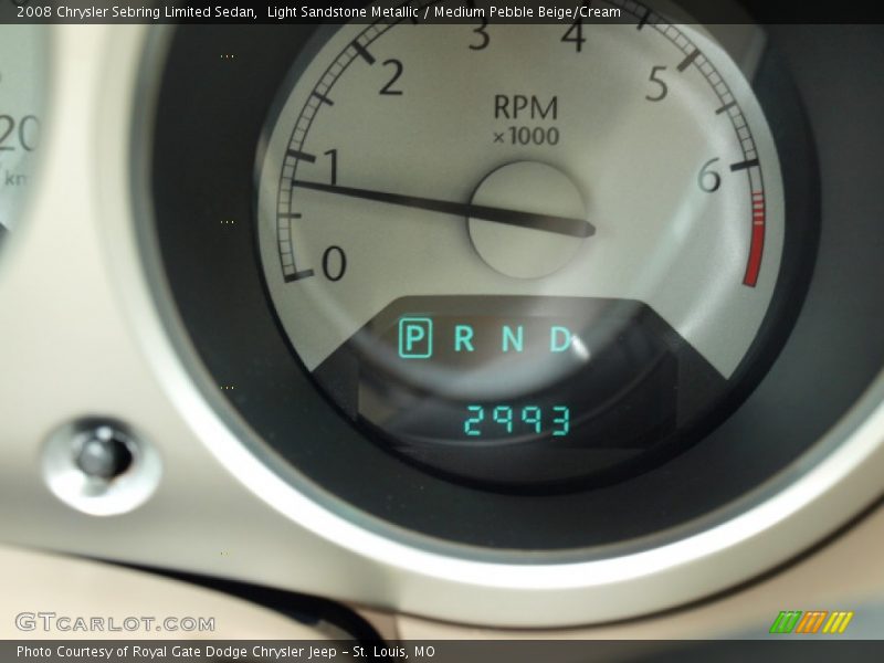 Light Sandstone Metallic / Medium Pebble Beige/Cream 2008 Chrysler Sebring Limited Sedan