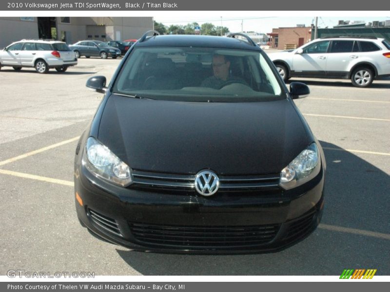 Black / Titan Black 2010 Volkswagen Jetta TDI SportWagen