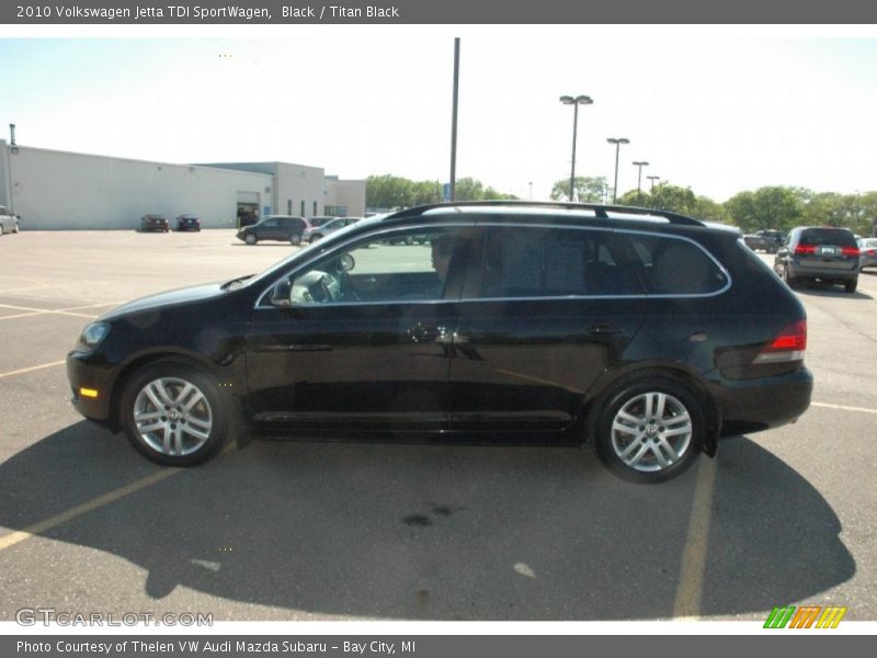 Black / Titan Black 2010 Volkswagen Jetta TDI SportWagen