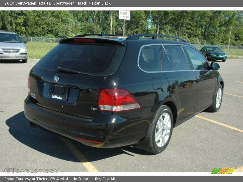 Black / Titan Black 2010 Volkswagen Jetta TDI SportWagen