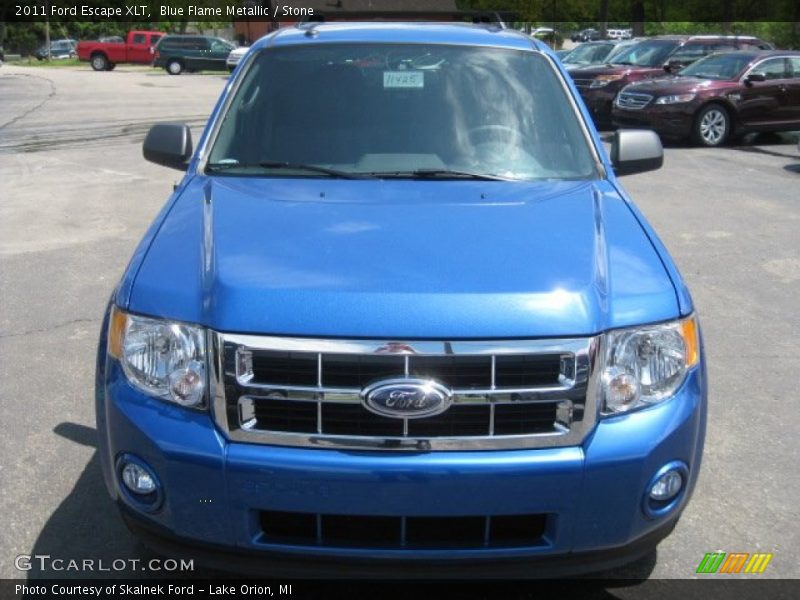 Blue Flame Metallic / Stone 2011 Ford Escape XLT