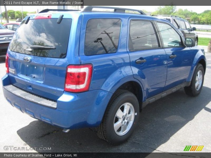 Blue Flame Metallic / Stone 2011 Ford Escape XLT