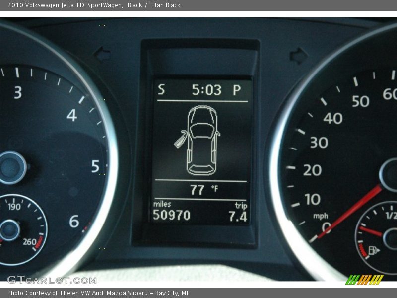 Black / Titan Black 2010 Volkswagen Jetta TDI SportWagen