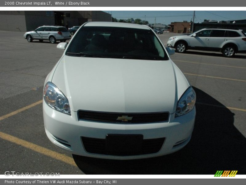 White / Ebony Black 2008 Chevrolet Impala LT