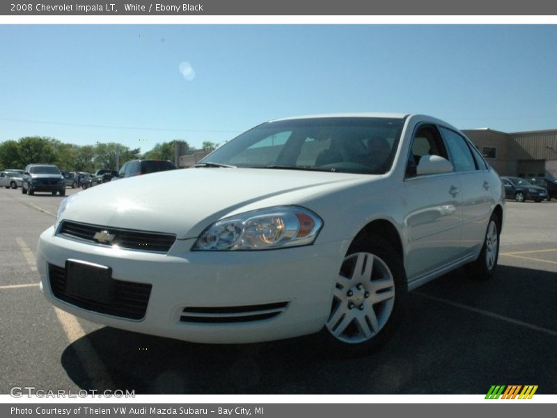 White / Ebony Black 2008 Chevrolet Impala LT