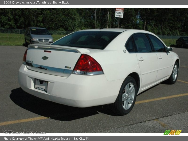 White / Ebony Black 2008 Chevrolet Impala LT