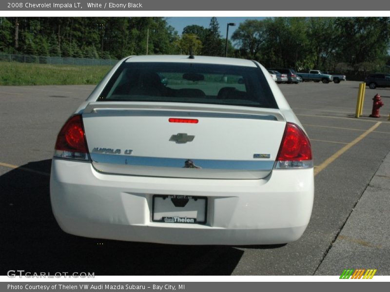 White / Ebony Black 2008 Chevrolet Impala LT