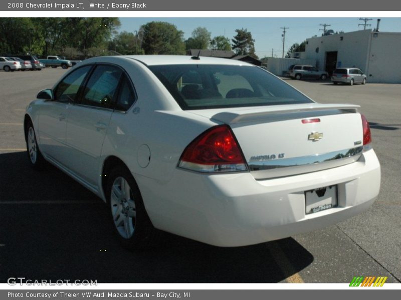 White / Ebony Black 2008 Chevrolet Impala LT