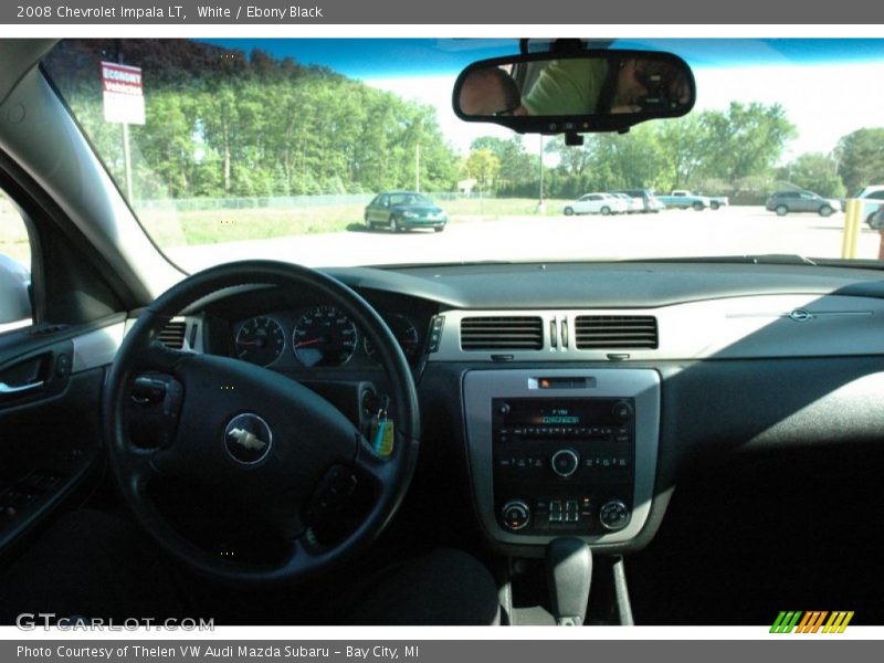 White / Ebony Black 2008 Chevrolet Impala LT