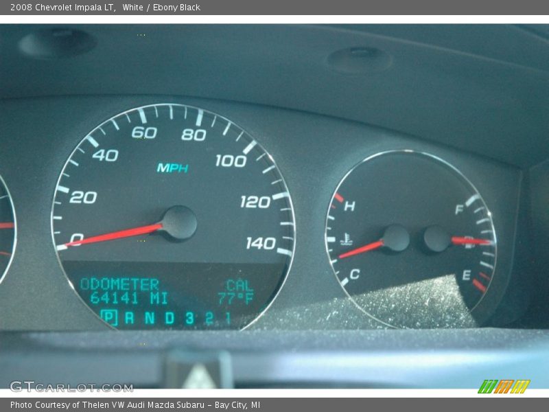 White / Ebony Black 2008 Chevrolet Impala LT