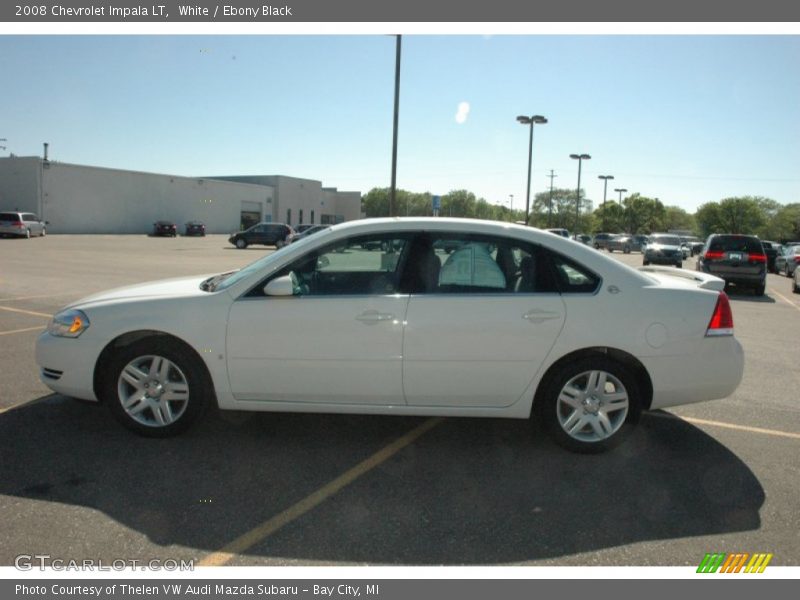 White / Ebony Black 2008 Chevrolet Impala LT