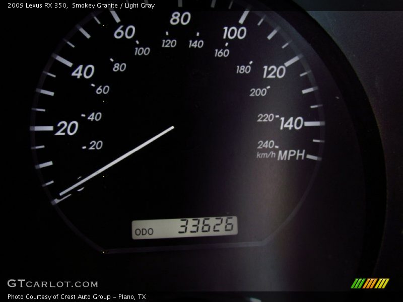 Smokey Granite / Light Gray 2009 Lexus RX 350