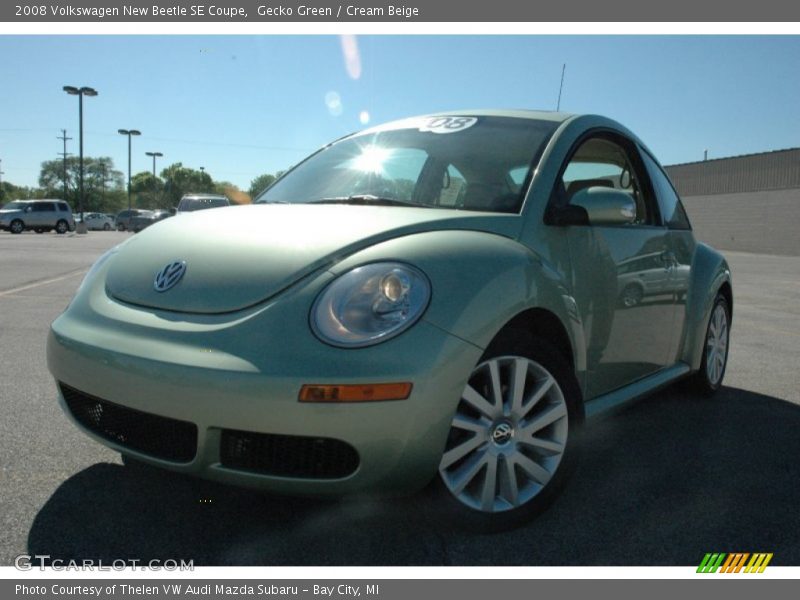 Gecko Green / Cream Beige 2008 Volkswagen New Beetle SE Coupe