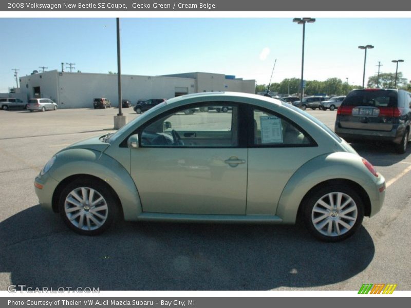 Gecko Green / Cream Beige 2008 Volkswagen New Beetle SE Coupe