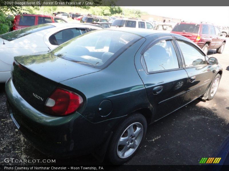 Forest Green Pearlcoat / Gray 2000 Dodge Neon ES