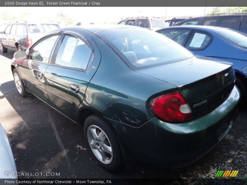 Forest Green Pearlcoat / Gray 2000 Dodge Neon ES