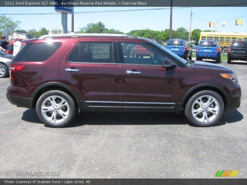Bordeaux Reserve Red Metallic / Charcoal Black 2011 Ford Explorer XLT 4WD
