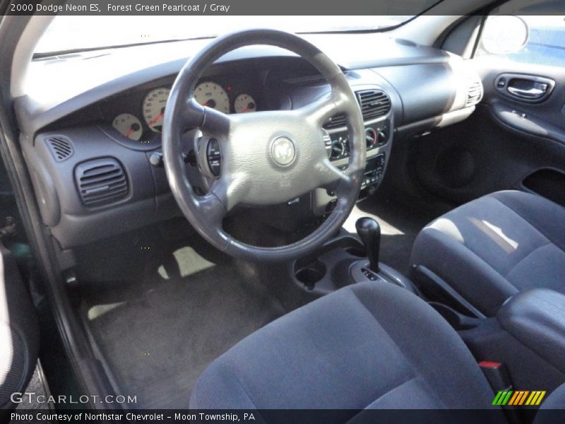 Forest Green Pearlcoat / Gray 2000 Dodge Neon ES