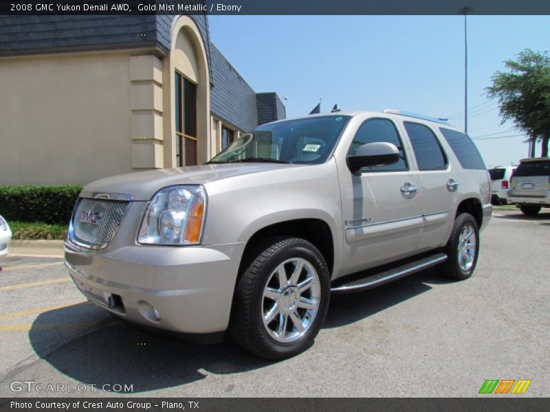 Gold Mist Metallic / Ebony 2008 GMC Yukon Denali AWD
