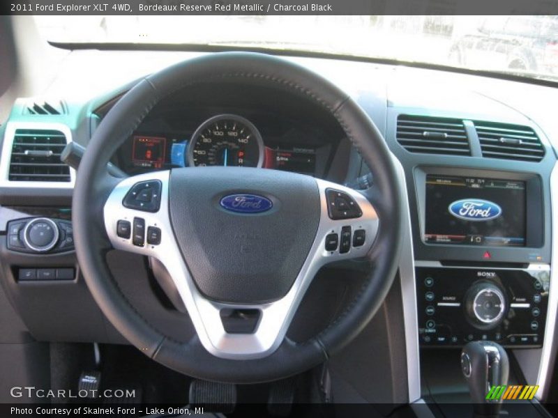 Bordeaux Reserve Red Metallic / Charcoal Black 2011 Ford Explorer XLT 4WD