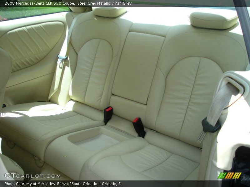 Steel Grey Metallic / Ash Grey 2008 Mercedes-Benz CLK 550 Coupe