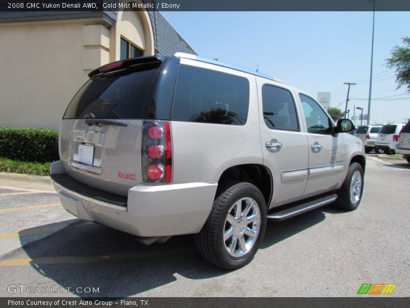 Gold Mist Metallic / Ebony 2008 GMC Yukon Denali AWD