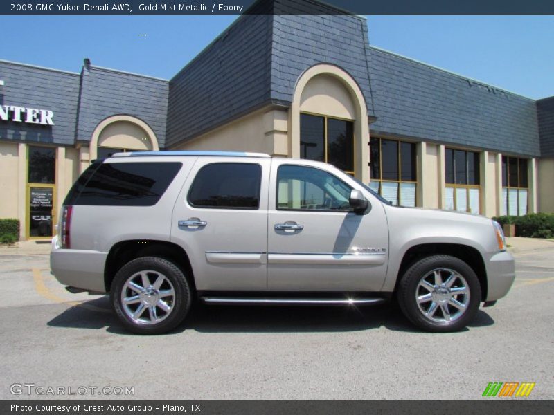 Gold Mist Metallic / Ebony 2008 GMC Yukon Denali AWD